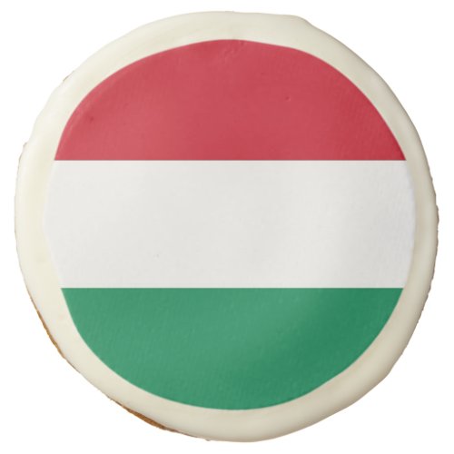 Sugar cookies with flag of Hungary