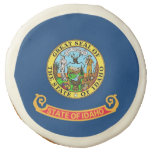 Sugar cookies with flag of Idaho, USA