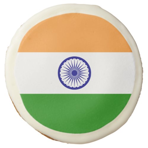 Sugar cookies with flag of India