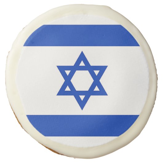 Sugar cookies with flag of Israel (Front)
