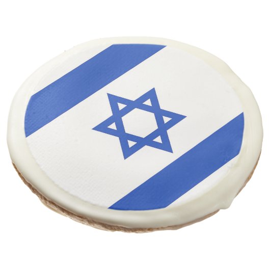 Sugar cookies with flag of Israel (Angled)
