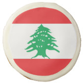 Sugar cookies with flag of Lebanon (Front)