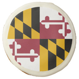 Sugar cookies with flag of Maryland, USA