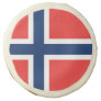 Sugar cookies with flag of Norway