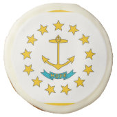 Sugar cookies with flag of Rhode Island State, USA (Front)