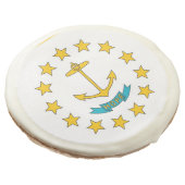 Sugar cookies with flag of Rhode Island State, USA (Angled)