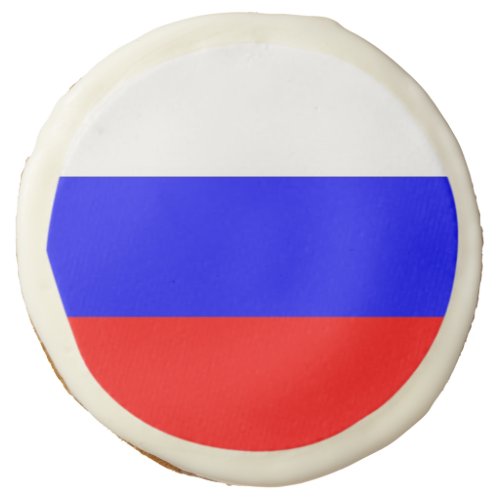 Sugar cookies with flag of Russia