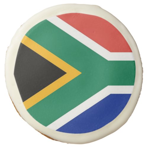 Sugar cookies with flag of South Africa