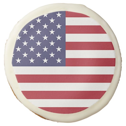 Sugar cookies with flag of USA (Front)