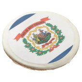 Sugar cookies with flag of West Virginia State (Angled)