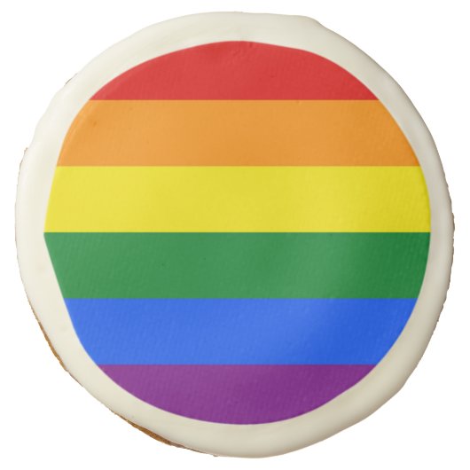 Sugar cookies with Pride flag of LGBT (Front)