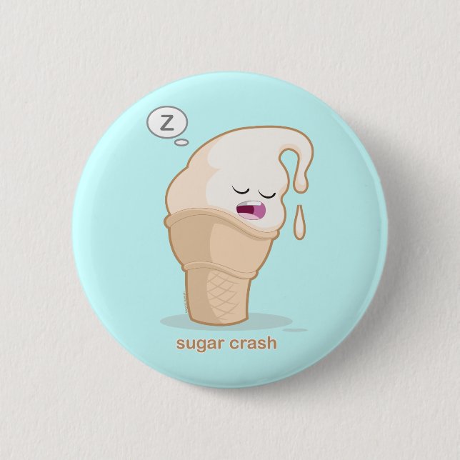 Sugar Crash Button (Front)