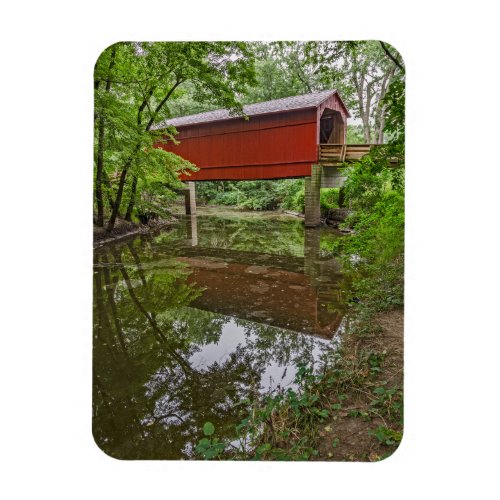 Sugar Creek Covered Bridge Glenarm Illinois Magnet