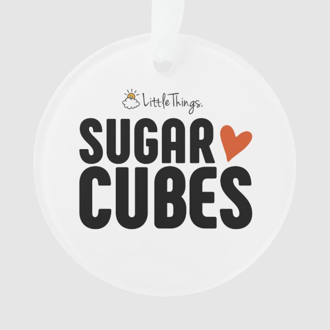Sugar Cube Christmas Ornament (Front)