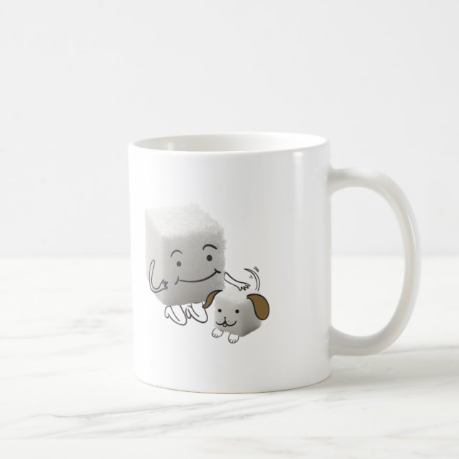 Sugar Cube Mug With Sugar Cube Dog (Right)