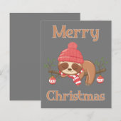Sugar Cute Sloth Christmas (Front/Back)