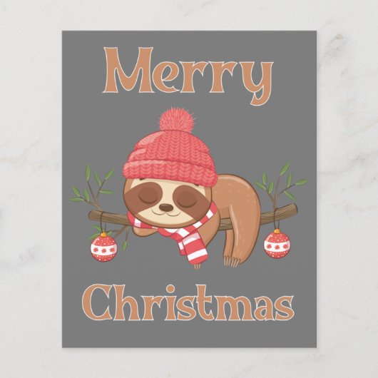 Sugar Cute Sloth Christmas (Front)