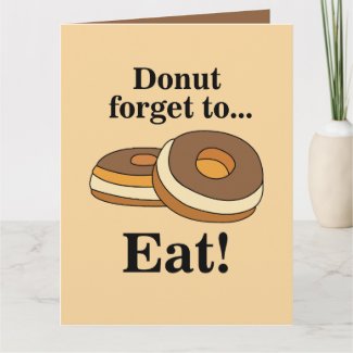 Sugar Donut Birthday Party Card