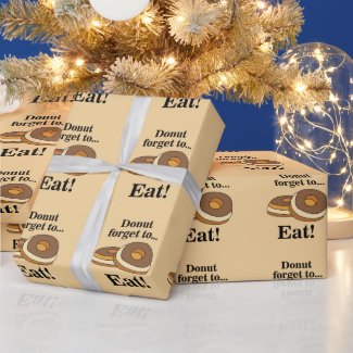 Sugar Donut Birthday Party Wrapping Paper