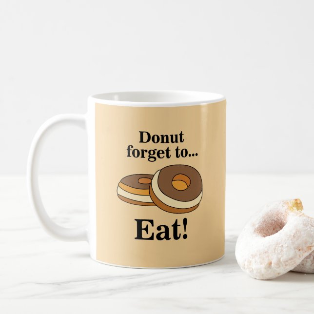 Sugar Donut Doughnut  Coffee Mug (With Donut)