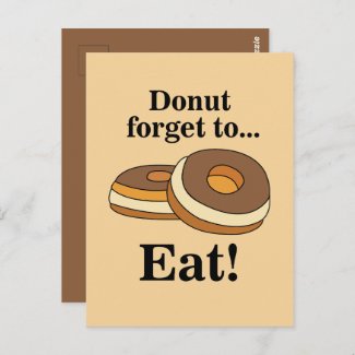 Sugar Donut Sweet Postcard