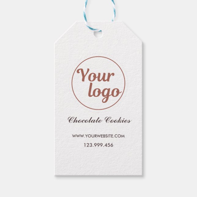 Sugar Flower Bakery Logo Gift Tags (Front)