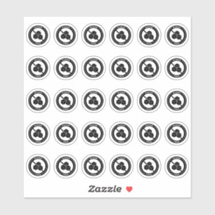 Sugar Free Wedding Place Card Mini Food Allergy  Sticker