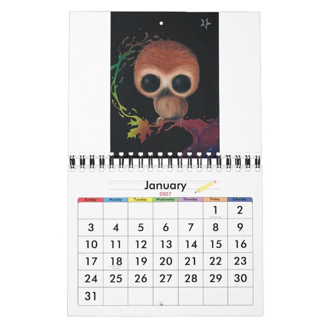 Sugar Fueled 2013 Calendar (Jan 2027)