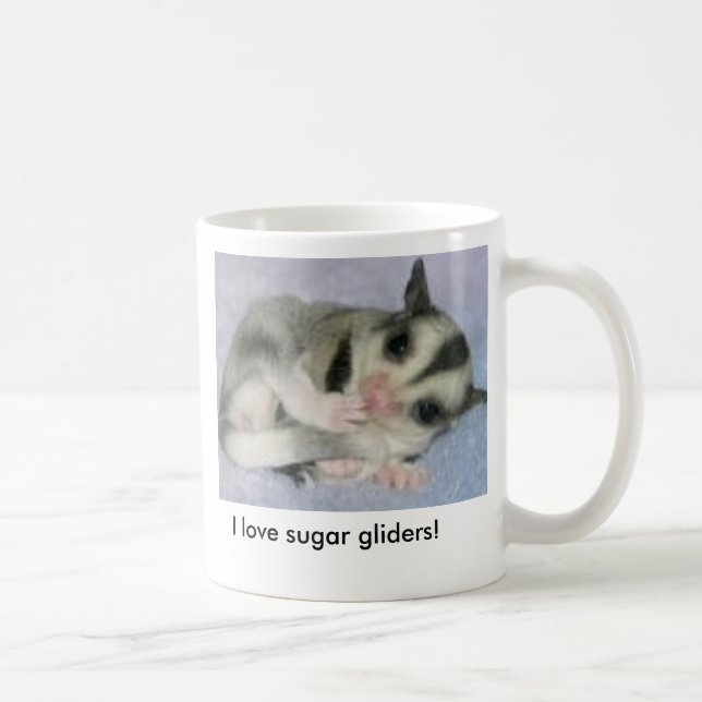 sugar glider # 1, I love sugar gliders! Coffee Mug (Right)