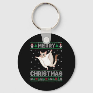 Sugar Glider Animal Men Women Kids Ugly Christmas Keychain