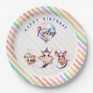 Sugar Glider Birthday Party Paper Plates