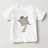 Sugar glider cartoon illustration
