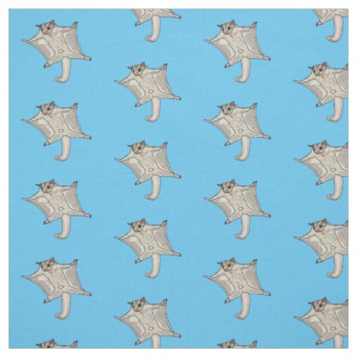Sugar glider cartoon illustration fabric