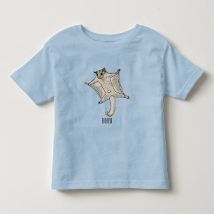 Sugar glider cartoon illustration toddler t-shirt