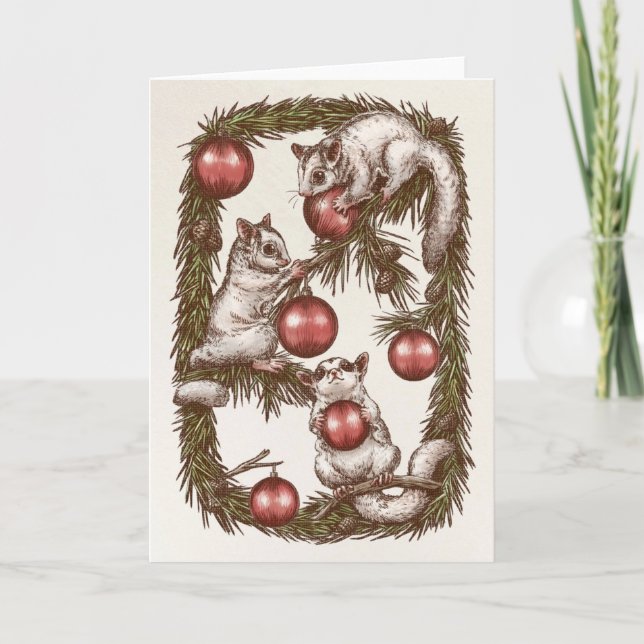 Sugar Glider Christmas Card (Front)