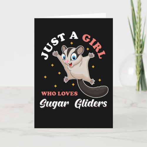 Sugar Glider Cute Animals Card