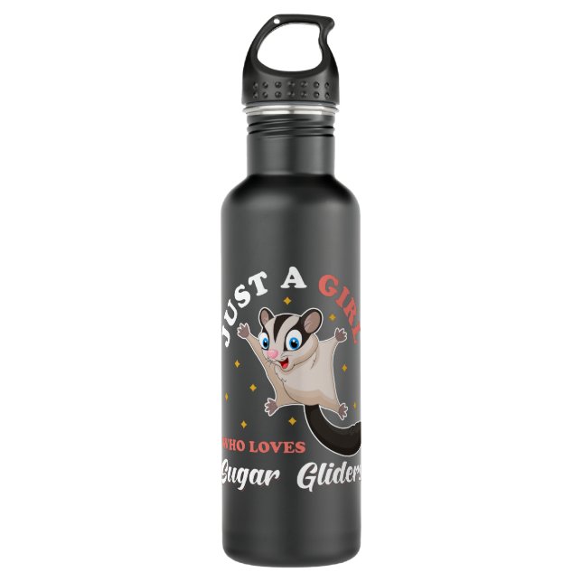 Sugar Glider Cute Animals Stainless Steel Water Bottle (Front)