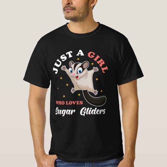 Sugar Glider Cute Animals T-Shirt (Front)