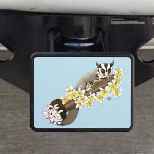 Sugar Glider Cute Floral Hitch Cover