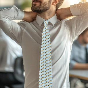 Sugar Glider Cute Floral Neck Tie