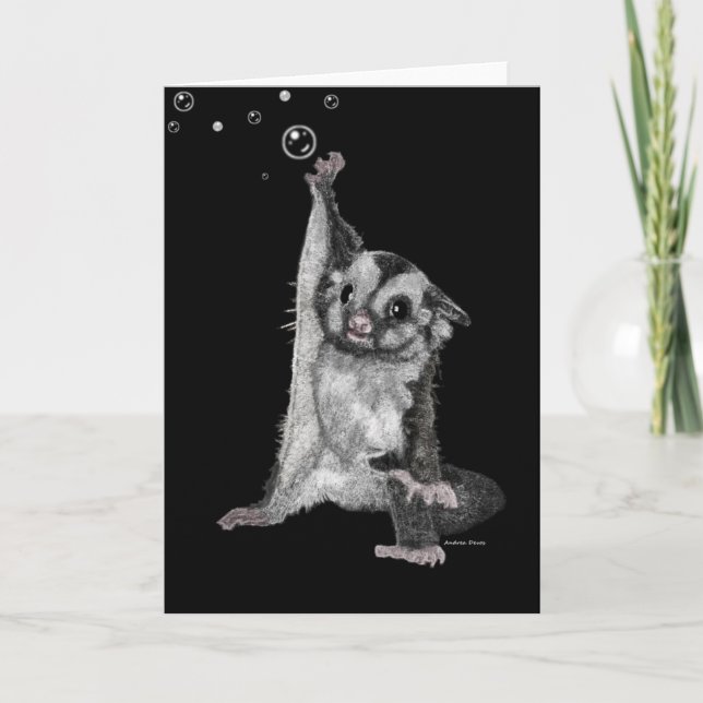 Sugar Glider Greeting Card (Front)
