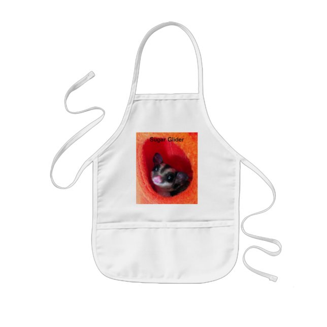 Sugar Glider in Orange Hanging Bed Kids' Apron (Front)