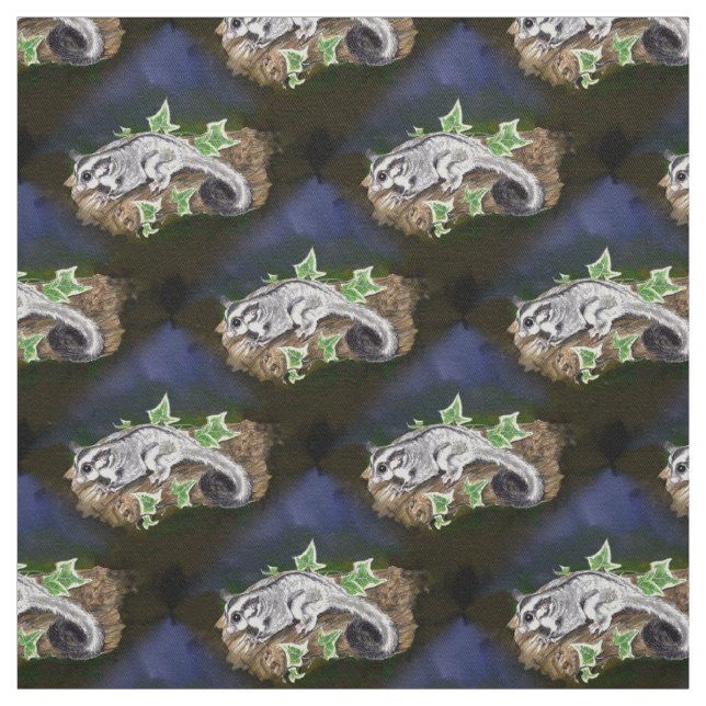 Sugar glider joey. fabric (Swatch)