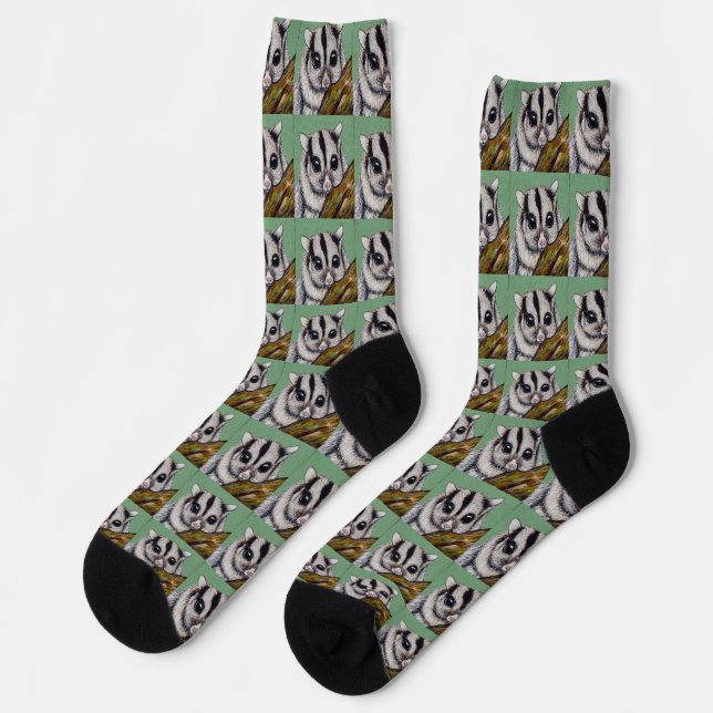 Sugar Glider Painting Socks (Left)