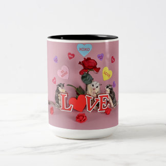Sugar Glider Valentine Two-Tone Coffee Mug