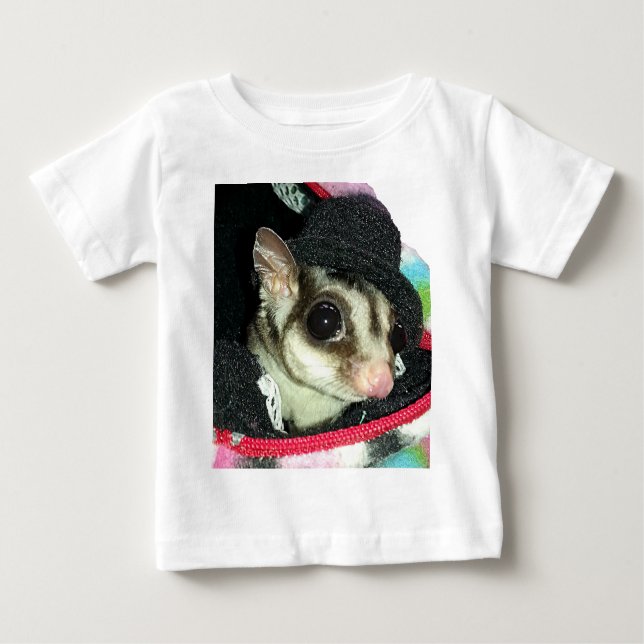 Sugar Glider Wearing a Hat Baby T-Shirt (Front)