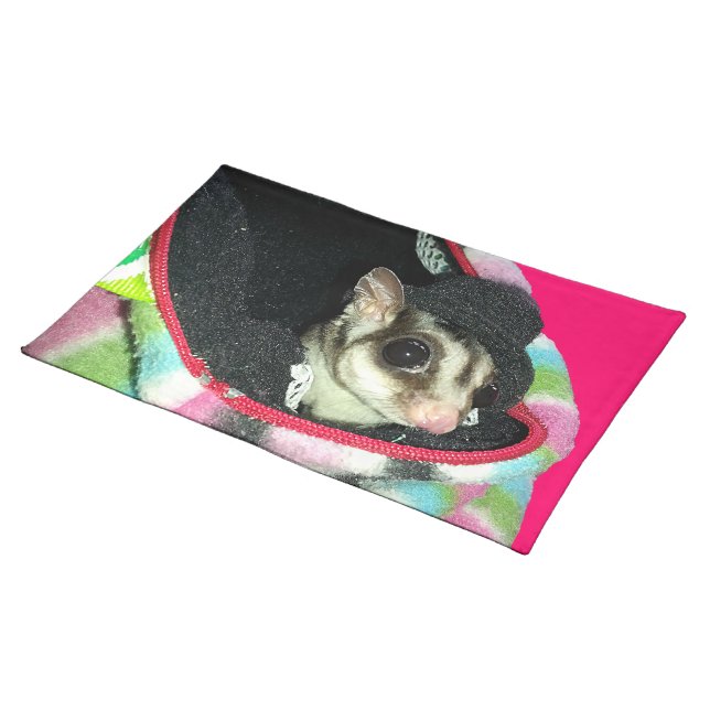 Sugar Glider Wearing a Hat Placemat (On Table)