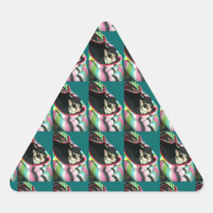 Sugar Glider Wearing a Hat Triangle Sticker