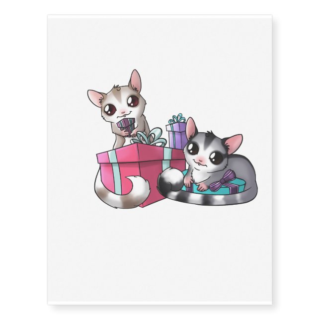 Sugar Glider with present tattoo (Front)