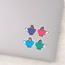 Sugar Gliders in Tea Cups Cute Sticker